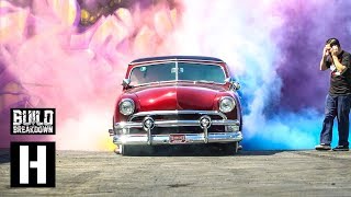 Rainbow Burnout Madness  Ford Victoria Breaks Donut Garage World Record [upl. by Brantley]