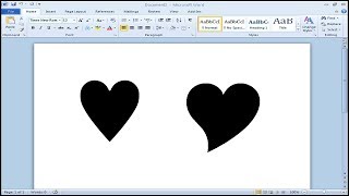 How to type heart symbol in Microsoft Word [upl. by Iorgos]