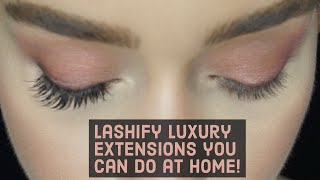 Lashify Luxury Lash Extensions Review and Tutorial [upl. by Stenger]