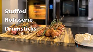 Stuffed Rotisserie Drumsticks  by FriJado Chef Karsten Huyghe [upl. by Walczak]