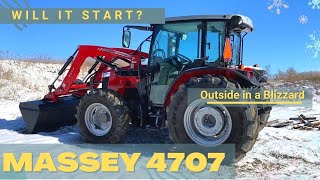 Massey Ferguson 11 Degree Cold Start [upl. by Nwahsit998]