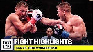 HIGHLIGHTS  GGG vs Sergiy Derevyanchenko [upl. by Welcy]