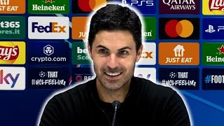 Mikel Arteta postmatch press conference  Atalanta 00 Arsenal  Champions League [upl. by Nonah245]