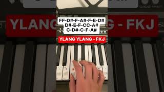 Ylang Ylang  FKJ Piano Tutorial [upl. by Eduard353]