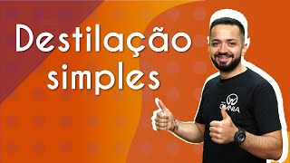 Destilação simples  Brasil Escola [upl. by Nnylram]