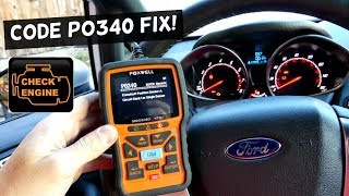 FORD FIESTA P0340 CAMSHAFT POSITION SENSOR CODE FIX [upl. by Oettam]