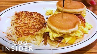 We Compared IHOPs New Breakfast Sandwiches To McDonalds [upl. by Aroel]