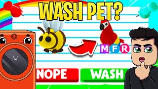 washing machine UPGRADES pets adopt me [upl. by Hoem]