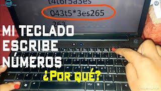 Mi Teclado Escribe Números En Vez De Letras  Desbloquear Teclado Numerico De Laptop [upl. by Llenreb]