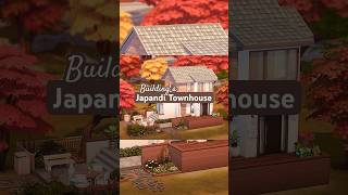 Building a Japandi Townhouse in The Sims 4 🤎 aveline sims4 simsbuild sims4build thesims4 [upl. by Mella]