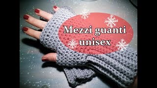 Mezzi guanti unisex alluncinetto [upl. by Goff654]