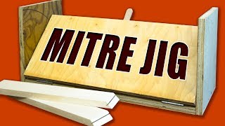 Table Saw Mitre Jig Make Easy Mitres Cuts amp Spline Joints Every Time [upl. by Gnanmas459]