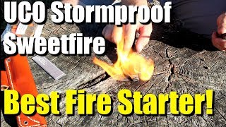 The Best Firestarter I have testedUCO Stormproof Sweetfire Review  RevHiker [upl. by Finzer]