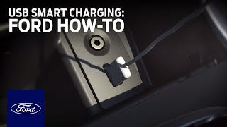 USB Smart Charging  Ford HowTo  Ford [upl. by Winna42]