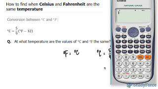 📚 How to find when Celsius and Fahrenheit are the same temperature [upl. by Ursuline]