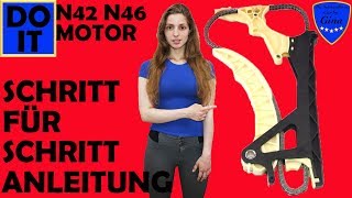 STEUERKETTE WECHSELN  ERNEUERN  TAUSCHEN 🔹 BMW E46 🔹 N42  N46 MOTOR 🔹 TIMING CHAIN EXCHANGE 🔹 DIY [upl. by Utas886]