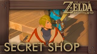 Zelda Breath of the Wild  How to Unlock Secret Shop New Hylian Shield amp Rare Armor [upl. by Demmy435]