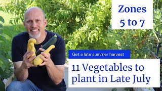 11 Vegetables to Plant in Late July  Zones 5 to 7 [upl. by Krawczyk305]