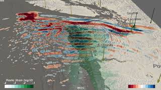 Simulation of M9 earthquake in Cascadia [upl. by Rebmit69]