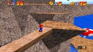 Super Mario 64 Walkthrough  Course 12  Tall Tall Mountain [upl. by Noryak262]