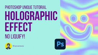 Photoshop Holographic Effect Unique Tutorial [upl. by Decato]