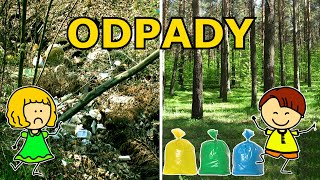 Odpady – segregacja śmieci recykling dzień ziemi – film edukacyjny dla dzieci – lekcja po polsku [upl. by Aceissej454]