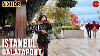 Galataport Istanbul 2024 Walking Tour 4K HDR [upl. by Lacombe]