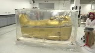 Egypt begins restoring King Tut’s coffin [upl. by Sumer]