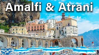 Atrani and Amalfi WALK 8K  Amalfi Coast Most Beautiful Italian Village [upl. by Idnahr]