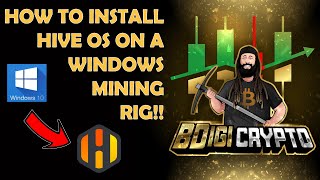 How to Install Hive OS on Windows 10 Mining Rig [upl. by Accissej]