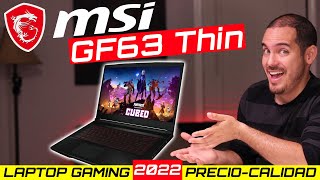 MSI GF63 THIN LAPTOP GAMING PRECIOCALIDAD 2021  ESPAÑOL [upl. by Gilson646]