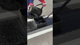 Asphalt repair with Mastic [upl. by Kinnie169]