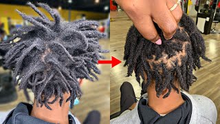 RETWISTING 1 YEAR FREEFORM DREADS  NEW GROWTH [upl. by Ydor]