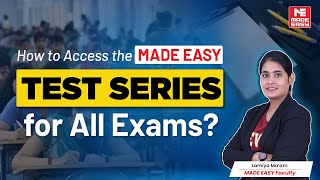 How to Access MADE EASY Test Series for All Exams  StepbyStep Guide with Lamiya Ma’am [upl. by Emelda18]