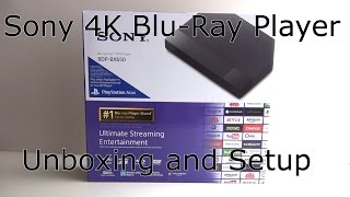 Sony BluRay Player with 4K Upscaling Unboxing and Setup [upl. by Nolly514]