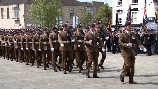 2nd Fusiliers Parade Before Battalion Merge 060614 [upl. by Gerstein]