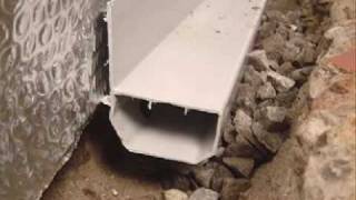 Basement Waterproofing  WaterGuard Perimeter Drainage Channel [upl. by Borroff]