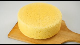 No Oven SPONGE CAKE With 3 Ingredients Soft And Fluffy [upl. by Stephie]