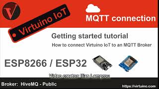 Virtuino IoT  ESP8266  ESP32  MQTT gettting started tutorial [upl. by Aldwin652]