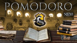 HUFFLEPUFF 📚 POMODORO Study Session 5010  Harry Potter Ambience 📚 Focus Relax amp Study in Hogwarts [upl. by Penrod24]