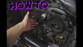 Changing timing belt in Toyota Tacoma 34 liter [upl. by Rosena]