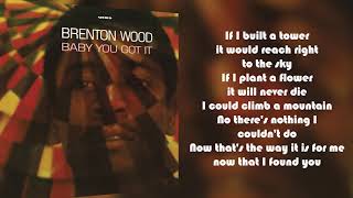 Brenton Wood  Darlin from Baby You Got It Lyric Video [upl. by Maitland]