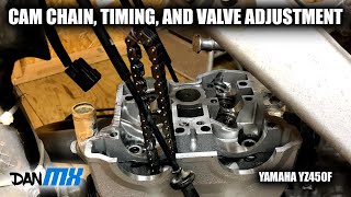 YZ450F VALVE ADJUSTMENT TIMING AND CAM CHAIN  The full walk through [upl. by Franklyn]