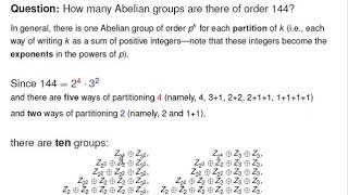 The Fundamental Theorem of Finite Abelian Groups [upl. by Etessil635]