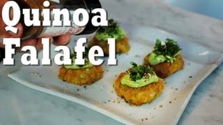 Vegan Quinoa Falafel with Tahini Avocado Dressing  Jason Wrobel [upl. by Luwana]