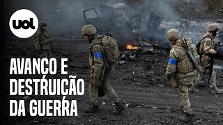 Guerra na Ucrânia imagens mostram o avanço e destruição no 3º dia de guerra [upl. by Shiller206]