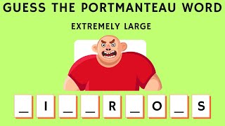 Blended Word Game  Guess The Portmanteau Words  Vocabulary Quiz  Test Your Word Power Today [upl. by Aire122]