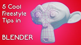 5 Cool Tips with Freestyle in Blender [upl. by Maon593]