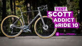 TEST  Scott Addict eRIDE 10 Dettagli e impressioni su strada [upl. by Ydnolem]