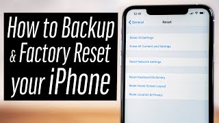 How to Backup amp Reset your iPhone in 2023 [upl. by Oruhtra]